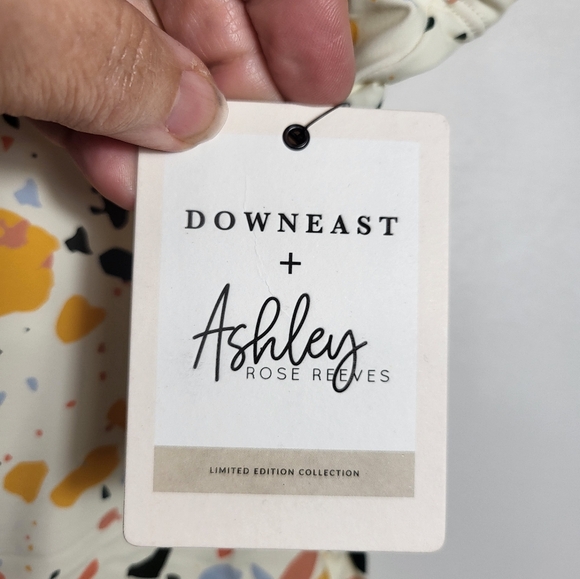 NWT DownEast by Ashley Reeves Terrazzo tankini swim top, women's 2X #1851 - Picture 4 of 6